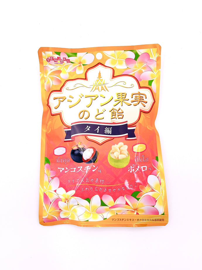 JP SENJAKU Thailand Fruits Throat Candy ( Mangosteen & Pomelo )