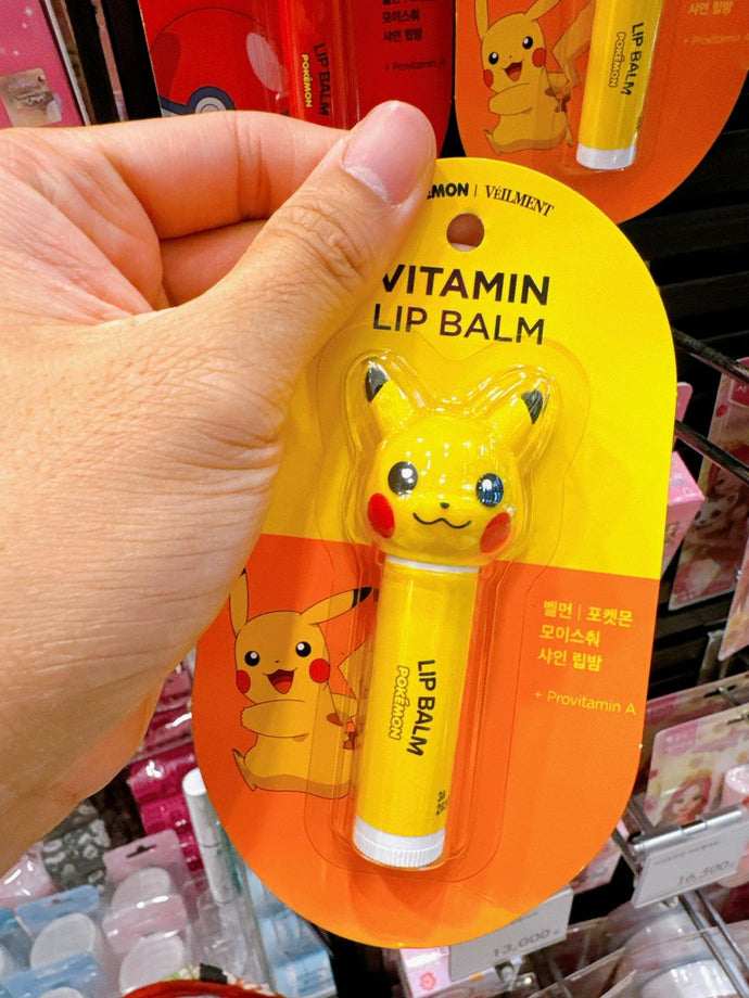 KR PIKACHU VEILMENT VITAMIN LIP BALM 护唇膏