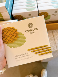 KR 韓國濟州雪綠茶園 Osulloc Tea Musuem / OSULLOC PREMIUM GREEN TEA WAFFLE / 濟州綠茶威化