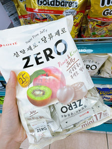 KR 韩国 LOTTE ZERO SUGAR零糖  Peach &Kiwi 系列 可以隨身攜帶的水果軟糖喔 真的無敵好吃又推薦