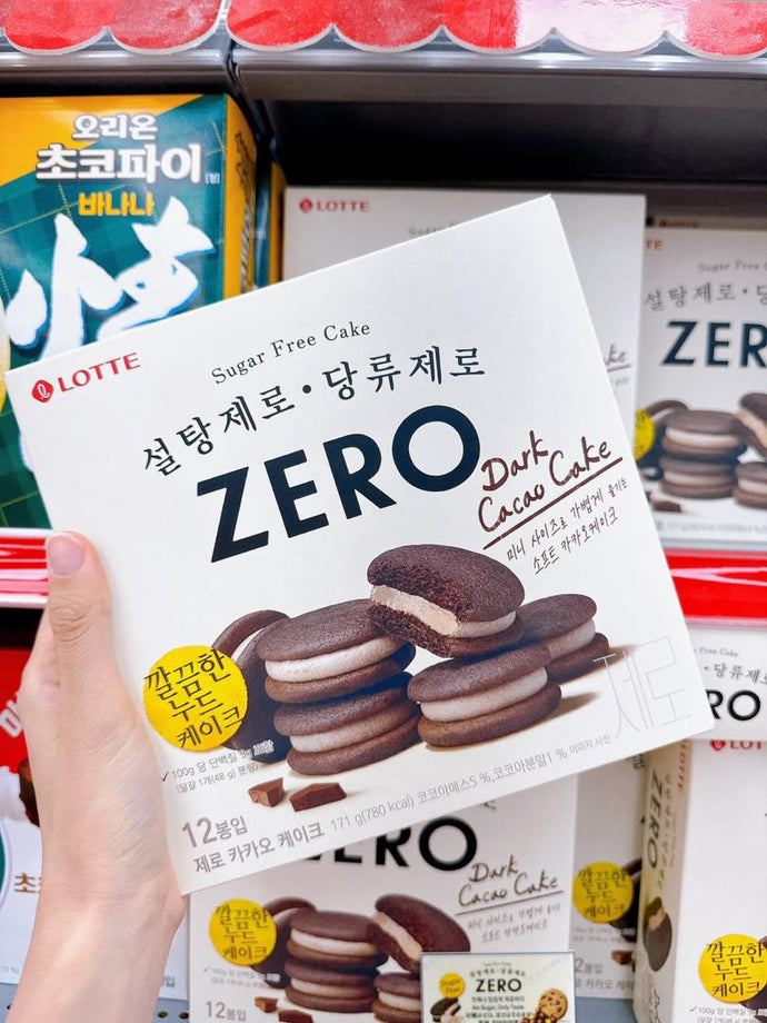 KR 韩国 ZERO Dark Chocolate Cake / 0糖系列黑巧克力蛋糕 / 12入