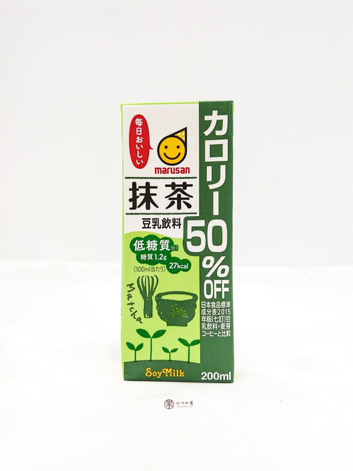 JP MARUSAN Soymilk 200ml ( Matcha -less sugar 50% )