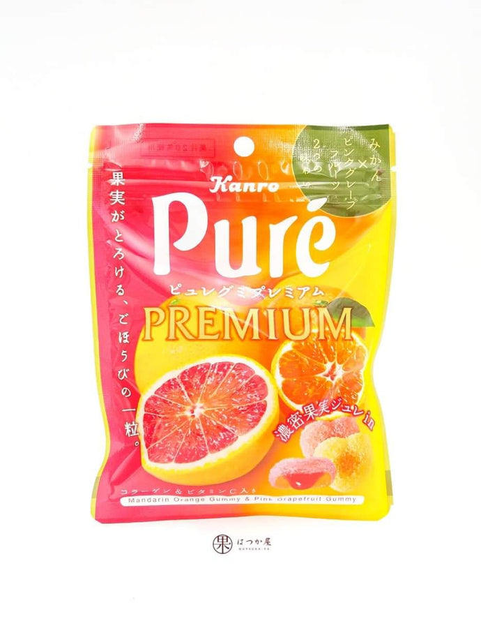 JP KANRO Fruits Gummy ( MikanxGrapefruit )