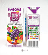 JP KAGOME Vegetables Drinks ( Carrot Grapes )