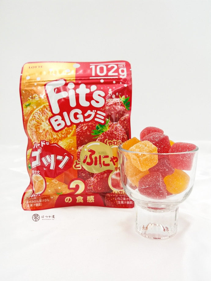 JP LOTTE Fit's Big Gummy ( Orange&Strawberry)